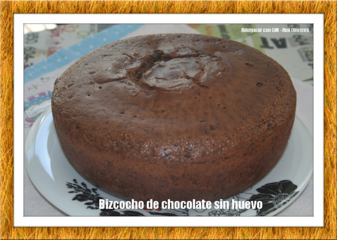 bizcocho de chocolate sin huevo GM