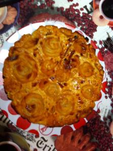 Cebolla, queso rallado y bacon, de Lucia A.