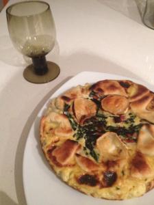 Espinacas y queso de cabra, por Sandra O.L.