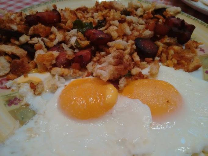 Migas con chorizo y huevos en CECOFRY