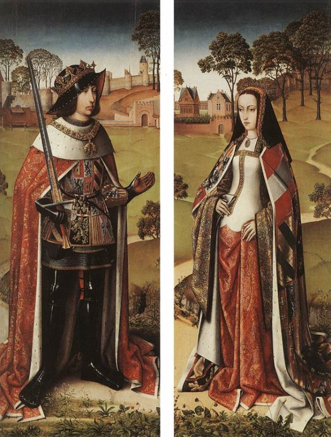 Juana de Castilla, mi compañera imaginaria durante este viaje, junto a su marido Felipe el Hermoso