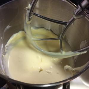 las yemas de huevo con el queso mascarpone