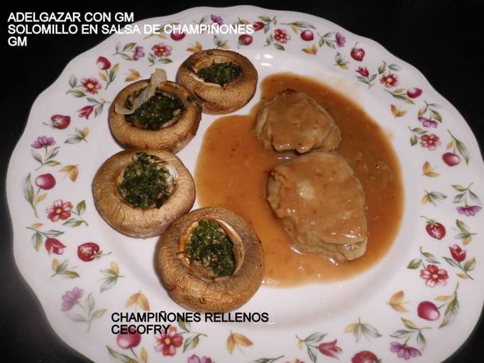 solomillo en salsa de champiñones